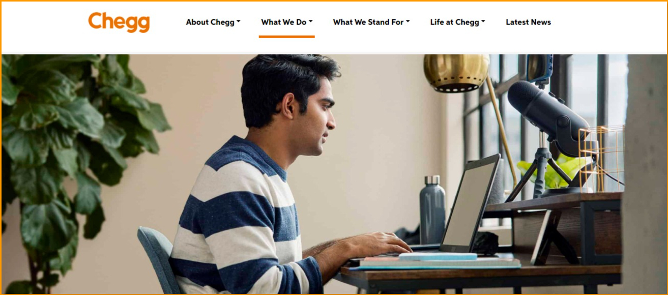 Chegg Home Page